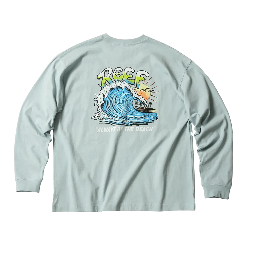 ALWAYS AT THE BEACH L/S TEE