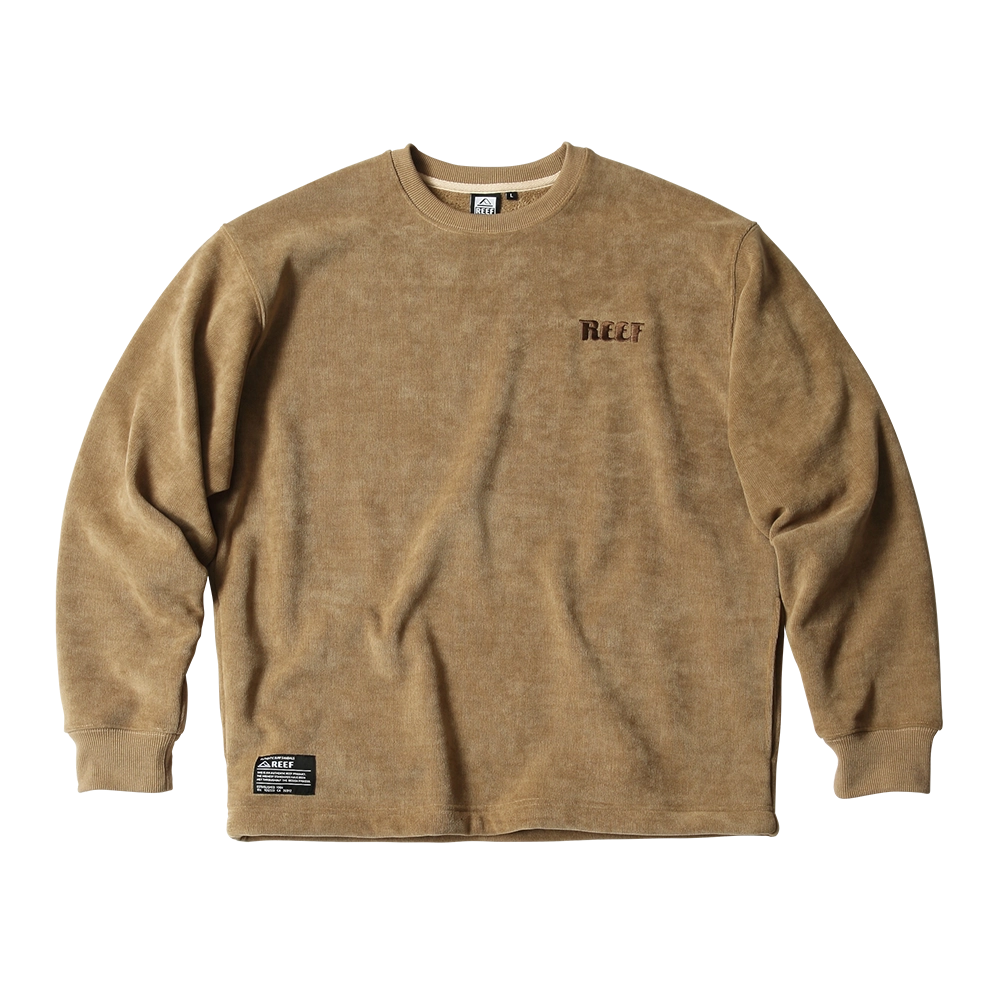 KNIT FLEECE CREW