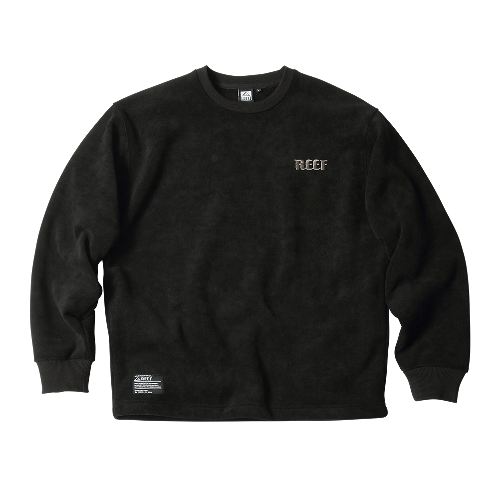 KNIT FLEECE CREW